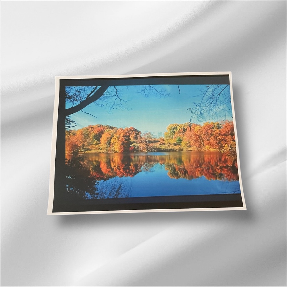 Autumn Landscape reflections of fall. Original photo taken by me.